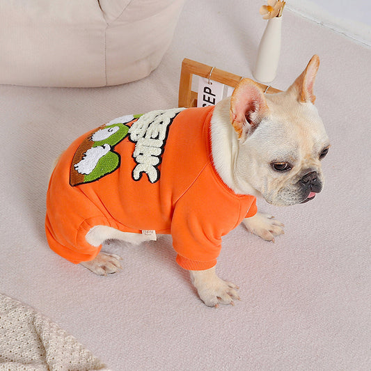 Pet Winter Padded Thickened Four-legged Shirt