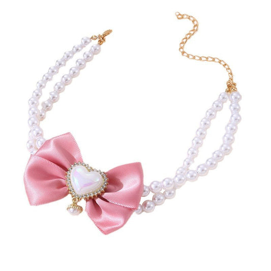 Pet Cute Heart Shape Princess Necklace