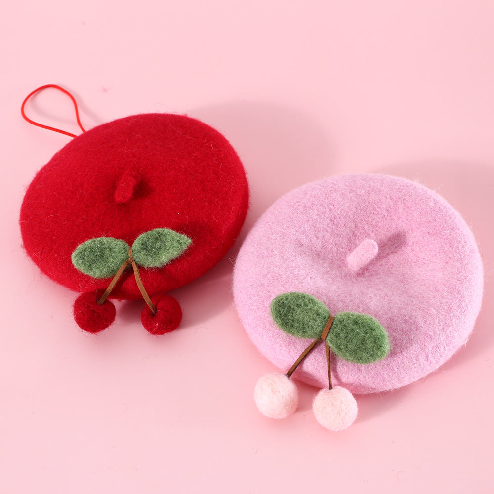 Pet Cat Wool Painter Bud Hat